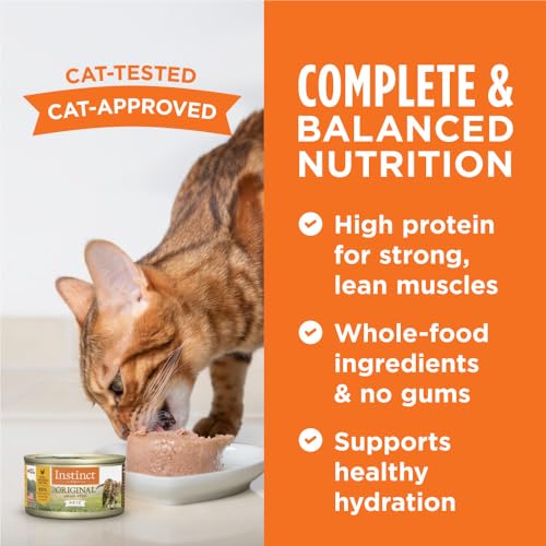 Instinct Original Grain Free Recipe Variety Pack Natural Wet Canned Cat Food by Nature's Variety, 3 Ounce (Pack of 12)
