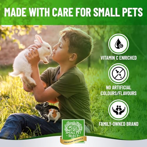 Small Pet Select - Select Care Vitamin C Support Supplement, Natural High Fiber Timothy Hay Based Treats for Rabbits, Guinea Pigs, Hamsters, Other