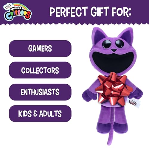Poppy Playtime - Smiling Critters Deluxe Plush, [Officially Licensed] 14" Tall (CatNap)