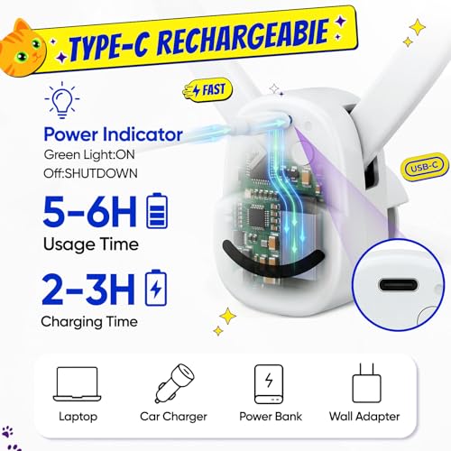 CATPICK Interactive Cat Toys for Indoor Cats - Automatic Flying Bird & Mouse Doorway Hanging Toy, USB Rechargeable Electric Kitten Toy for Hunting
