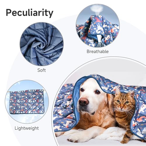 wegreeco Pet Dog Cooling Mat, Outdoor Dog Cooling Pad, Lightweight Bed Cooling Blanket for Dogs and Cats,Small Medium Large Puppy Cool Pad for