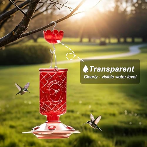 6-Pack Hummingbird Feeder Ant Guard-Large Ant Moat for Hummingbird Feeders, Outdoor Ant-Proof Handing Feeders Accessories,Twist & Clean Ant Guard,6