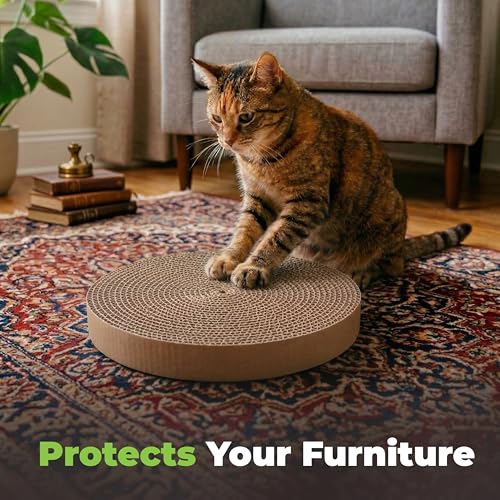 Best Pet Supplies Catify Cat Scratcher, Fun Interactive Scratchers, Posts, Poles, Claw Safe, Furniture Saver Indoor Play Support Natural Cat