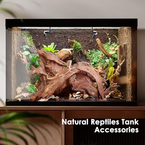 Jorewood Natural Small Aquarium Driftwood for Fish Tanks & Reptile Terrariums – 100% Safe Fish Tank Decorations, Unique Twisted Branches 5-Piece 4-8