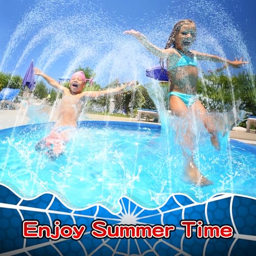 Non Slip Splash Pad for Kids and Dogs, 67'' Extra Large Splash Pad Outdoor Sprinkler for Kids, Dog Water Summer Toys Outdoor Toys for Toddlers 3-5