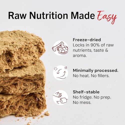 Stella & Chewy's Freeze-Dried Raw Dinner Patties - Absolutely Rabbit Recipe - High Protein Grain-Free Puppy & Dog Food - Perfect For Picky Eaters
