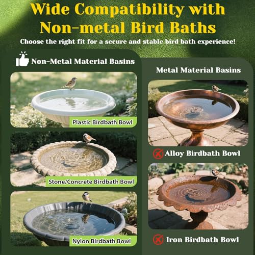 3Pcs Bird Bath Copper Purification Disk 99.99% Pure Copper Water Cleaning Discs 0.6mm Physical Clean Water for All-Season Universal Natural Fit for