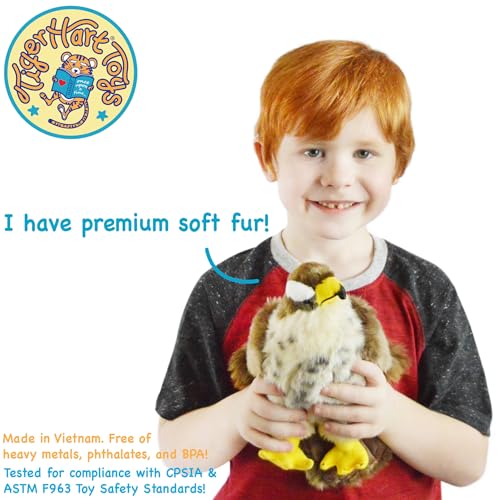 TigerHart Percival the Peregrine Falcon | 10 Inch Hawk Stuffed Animal Plush Bird Toys