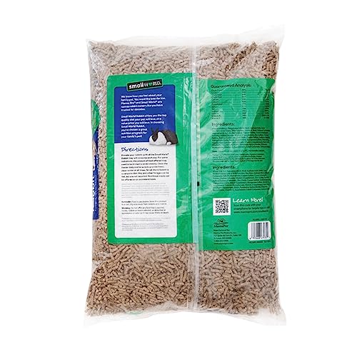 Small World Rabbit Food, Complete Feed, Pelleted Food for Rabbits, Fortified with Essential Vitamins & Minerals for Daily Health, High-Fiber Diet for