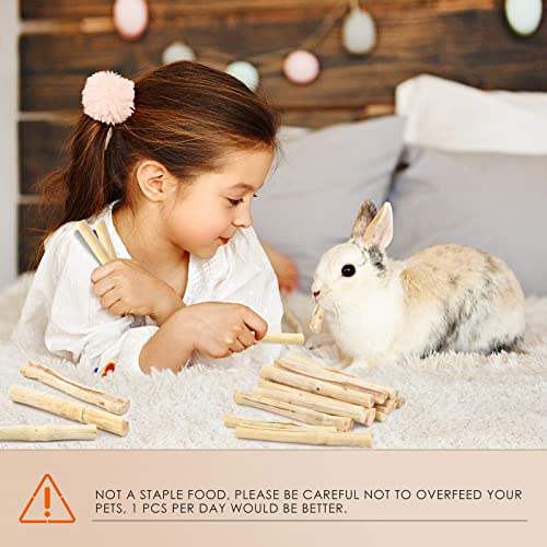 Bissap 700g/1.5Ib Sweet Bamboo Chew Sticks for Rabbits, Bunny Chewing Sticks for Rabbits Hamster Chinchilla Guinea Pigs Rabbit Small Animals Natural