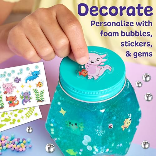 Creativity for Kids Glowing Axolotl Aquarium - Axolotl Crafts and Toys for Girls and Boys, STEM Science Kits for Kids, Craft Kits and Axolotl Gifts