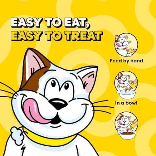 Temptations Creamy Puree Squeezable Lickable Cat Treats, Wet Cat Treats with Beef, Salmon, Chicken, and Tuna Variety Pack, 0.42 oz. Tubes, 48 Count