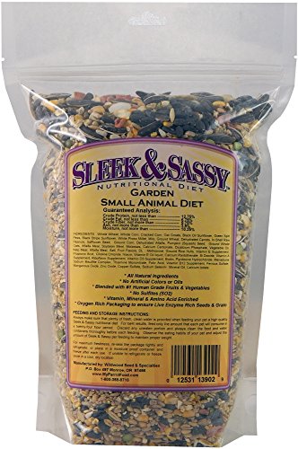 SLEEK & SASSY Garden Small Animal Food for Hamsters, Gerbils, Mice & Rats (2 lbs.)