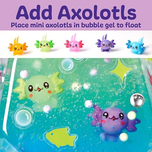 Creativity for Kids Glowing Axolotl Aquarium - Axolotl Crafts and Toys for Girls and Boys, STEM Science Kits for Kids, Craft Kits and Axolotl Gifts