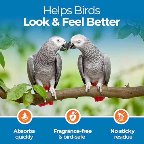 Aloe Vera Bird Spray for All Birds – Soothes Itchy Skin & Feather Plucking – 8oz Odor-Free Mist, Safe if Ingested, Daily Use Bird Mist, Softens