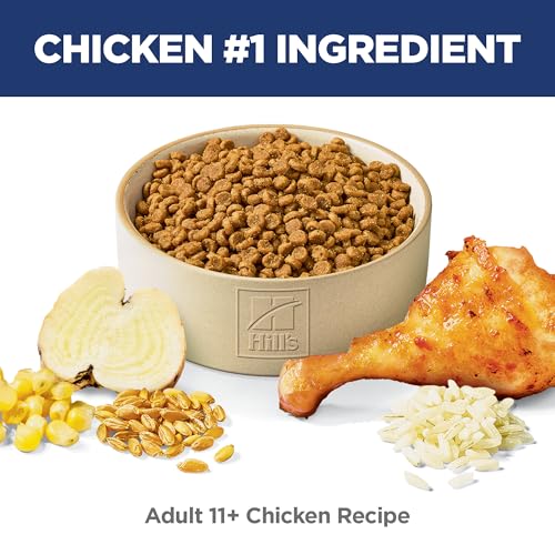 Hill's Science Diet Senior 11+ Dry Cat Food, Chicken, 3.5 lb. Bag