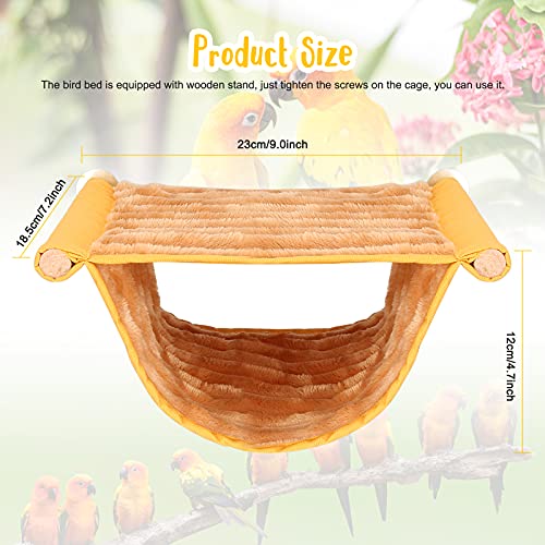BWOGUE Winter Warm Bird Nest Bed Hanging Hammock Snuggle Hut Parrot House Tent Toy Bird Cage Perch for Parakeet Budgies Cockatiels Lovebird Cockatoo