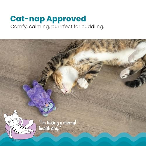 Catstages Purr Pillow Cat Toy – Plush Cat Toy with Touch-Activated Purr for Calming Cats & Kittens