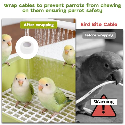 Parrot Bathtub, Large Bird Shower Fountain, Automatic Bird Bath, Parrot Bath Shower, Automatic Bathtub with Circulating Faucet, Indoor Fountain with