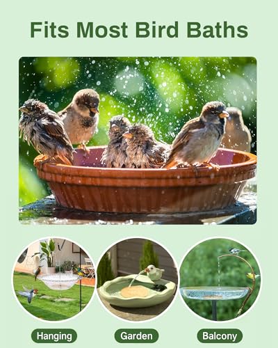 Bird Bath Purification Disk Pure Copper Outside Winter Solar Power Birdbath Heater Deicer Cage Hanging Bowl Metal Warmer Deck Railing Glass Concrete
