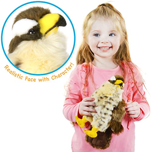 TigerHart Percival the Peregrine Falcon | 10 Inch Hawk Stuffed Animal Plush Bird Toys