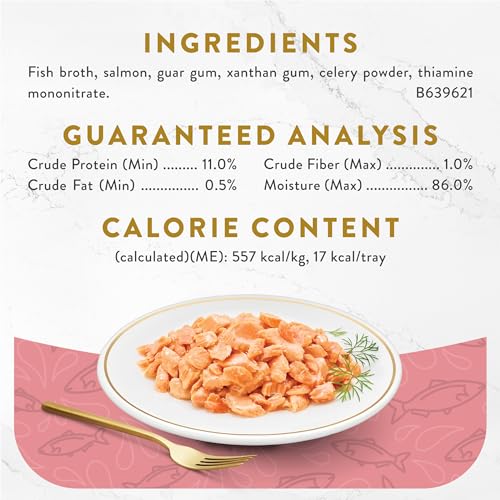 Purina Fancy Feast Appetizers Lickable Grain Free Wet Cat Food Topper Wild Alaskan Salmon Appetizer - (Pack of 10) 1.1 oz. Trays