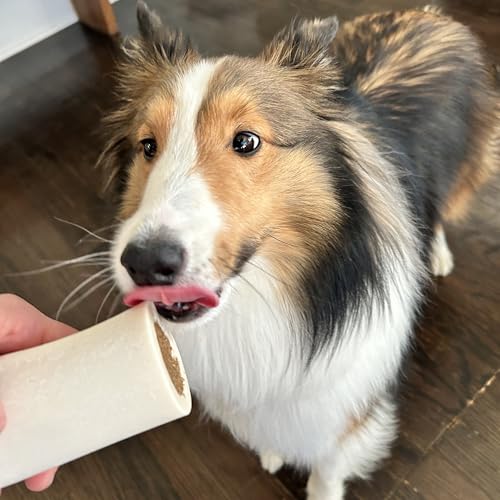 Cadet Stuffed Shin Bone, Long-Lasting Dog Chew Bones for Aggressive Chewers, High Protein Filled Bone Dental Chew for Dogs, Peanut Butter Flavor