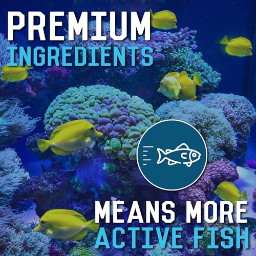 RON'S CICHLIDS Adult African Cichlid Fish Food Pellets – USA Made Slow Sinking Cichlid Pellets & Sticks Feed, Low Fillers, Ideal for Cichlid Food