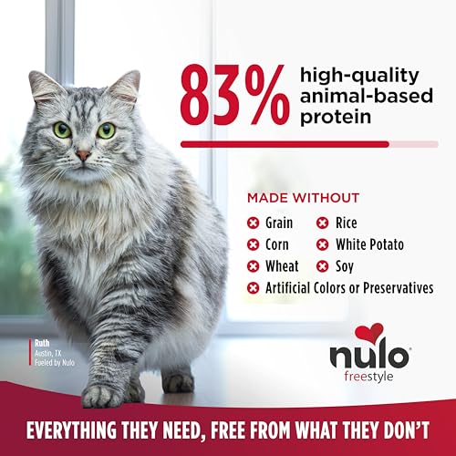 Nulo Freestyle Cat & Kitten Dry Food - Chicken & Cod Recipe, High Protein Grain Free Cat Food, Natural Kibble with Probiotics & Omega Fatty Acids