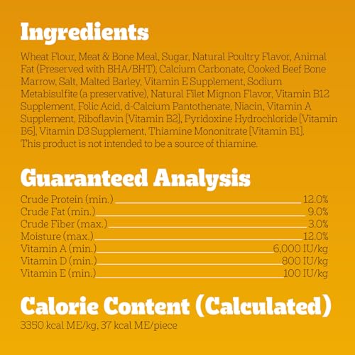 Pedigree Dry Dog Treats MarroBone, Real Beef Flavor, Bone Marrow Dog Treats, 6 lb. Bag (Pack of 1)