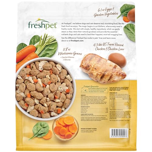 Freshpet Fresh Dog Food, Freshly Roasted Meals, Tender Chicken Recipe, 5.5 lb