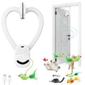 CATPICK Interactive Cat Toys for Indoor Cats - Automatic Flying Bird & Mouse Doorway Hanging Toy, USB Rechargeable Electric Kitten Toy for Hunting