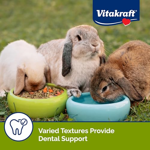 Vitakraft Menu Premium Rabbit Food - Alfalfa Pellets Blend - Vitamin and Mineral Fortified, Carrots, Greens, Grains, Fruits, 5 Lb.