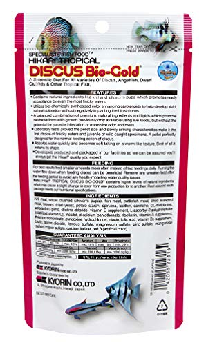 Hikari Tropical Discus Bio-Gold Fish Food, 2.82 oz (80g)