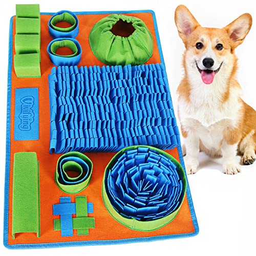 Vivifying Snuffle Mat for Dogs, Interactive Dog Puzzle Toy for Boredom and Mental Stimulation, Enrichment Feeding Game Sniff Mat Helps Slow Eating