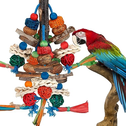 Bird Toys,Parrot Toys Exciting Chewing Fun for Parakeets,Cockatiels,Conures,Lovebirds,African Gray Cockatoos  And Other Small Medium-Sized Parrot