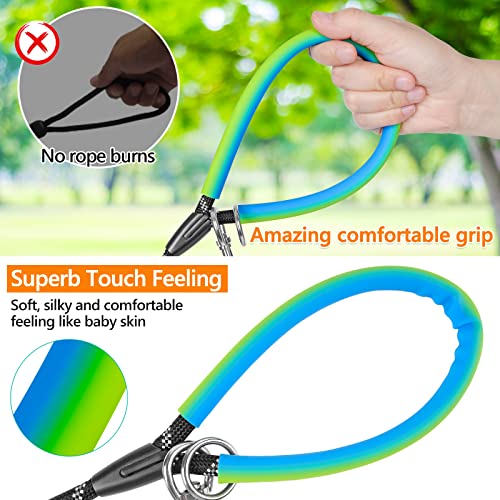 NTR 30 FT Dog Leash, Obedience Recall Training Agility Lead, with 2 Swivel Hooks, Reflective Threads and Soft Handle, Puppy Leash for Walking