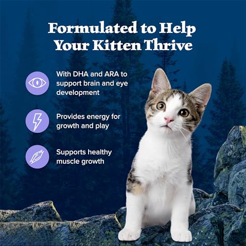 Blue Buffalo Wilderness Natural Kitten Dry Cat Food, with DHA and ARA to Support Brain and Eye Development, High-Protein and Grain-Free Diet