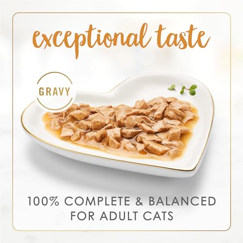 Purina Fancy Feast Gravy Lovers Chicken Hearts and Liver Feast Grilled Gourmet Cat Food in Wet Cat Food Gravy - (Pack of 24) 3 oz. Cans