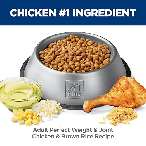 Hill's Science Diet Adult Perfect Weight & Joint Support Dry Dog Food, Chicken, 25 lb. Bag