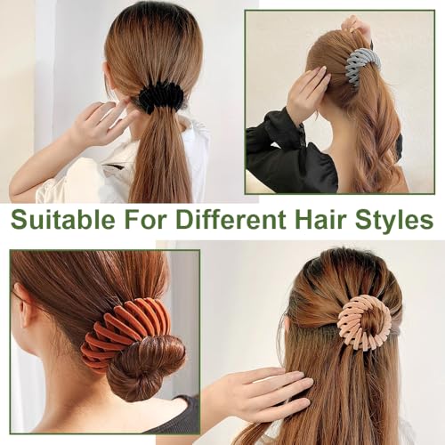Bird Nest Magic Hair Clip - Expandable Hair Bun Maker Hair Accessories for Women Ponytail Holder Hair Bun Clip for Thin Thick Fine Curly Hair
