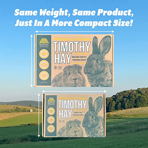 Eaton Pet and Pasture Naturally Grown, Premium, 1st Cut Blend, Western Timothy Hay Orchard Blend, Small Animal Food, Sustainable, Eco-Friendly