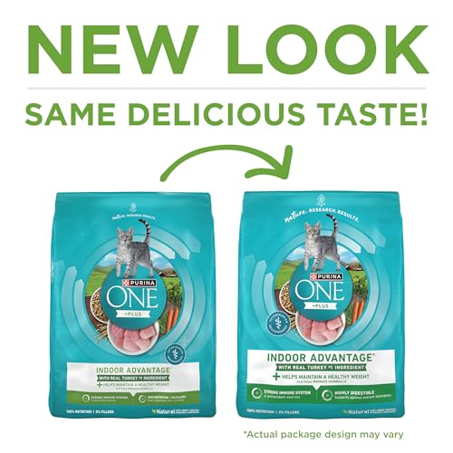 Purina ONE Natural, Low Fat, Weight Control, Indoor Dry Cat Food, +Plus Indoor Advantage - 16 lb. Bag