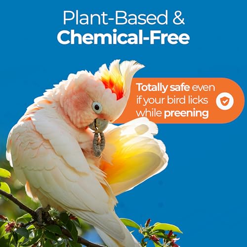 Aloe Vera Bird Spray for All Birds – Soothes Itchy Skin & Feather Plucking – 8oz Odor-Free Mist, Safe if Ingested, Daily Use Bird Mist, Softens