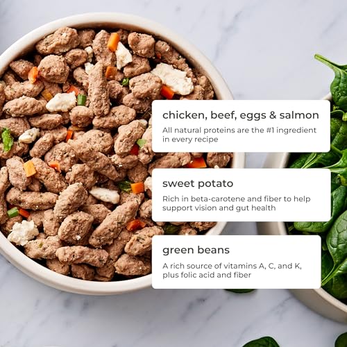 Freshpet Dog Food, Multi-Protein Complete Meal, Chicken, Beef, Egg and Salmon Recipe, 3Lb