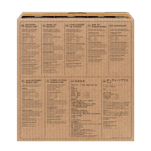 Oxbow Animal Health Orchard Grass, Guinea Pig Hay, Rabbit Hay, Small Pet Bunny Supplies, All Natural Grass for Guinea Pig, Bunny, Chinchilla