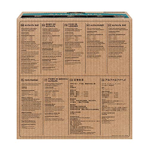 Oxbow Alfalfa, Guinea Pig Hay, Rabbit Hay, Small Pet Bunny Supplies, All Natural Grass for Guinea Pig, Bunny, Chinchilla & Hamster, Oxbow Rabbit