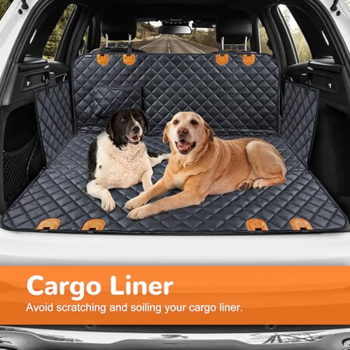 URPOWER Dog Car Seat Cover for Pets 100% Waterproof Seat Cover Hammock 600D Heavy Duty Scratch Proof Nonslip Durable Soft Back Seat Covers for Cars