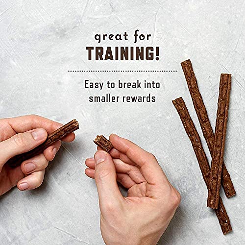 Rocco & Roxie Beef Jerky Dog Treats 1 lb | Soft Training Snacks Made in USA | High Value Beef Jerky for Dogs, Small, Large Breeds, Seniors, and