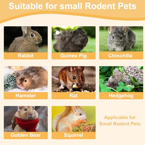 65PCS Rabbit Bunny Guinea Pig Chew Toys Treats, Chinchilla Hamster Chews Toys for Teeth, Timothy Hay Chips Treats Sticks for Rabbit Guinea Pig